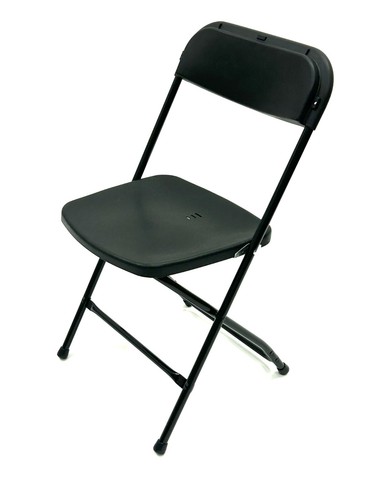 Black folding chairs - black, chairs,