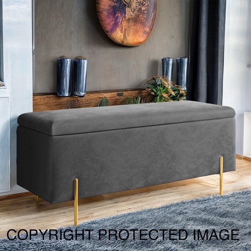 Luxury velvet ottoman storage - velvet,