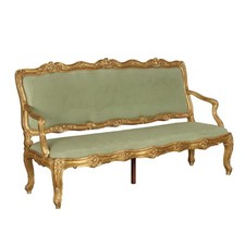 Ancient Baroque Style Sofa Italy Late XIX Century