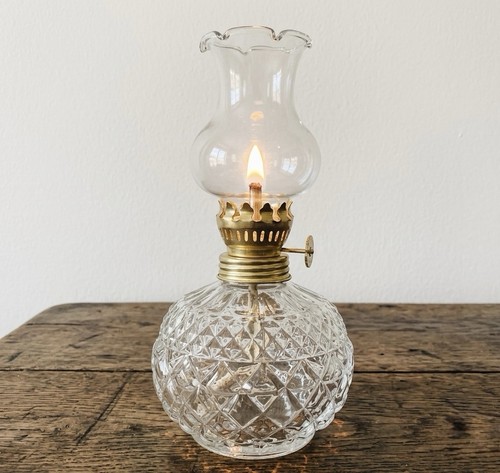 Beautiful oil lamp clear - clear, glass