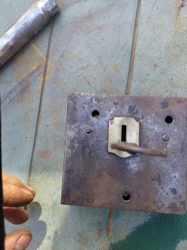 Vintage rim door lock - vintage,