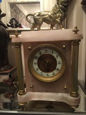 antique marble and brass