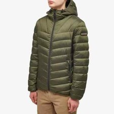Napapijri Aerons Puffer Jacket Mens 2XL Hooded Insulated Quilted Winter Coat
