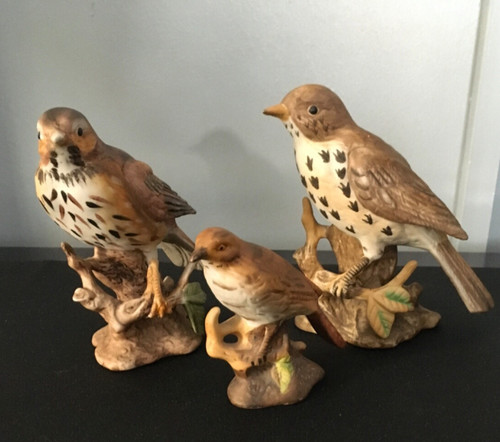 Bird figurines three mistle - three,
