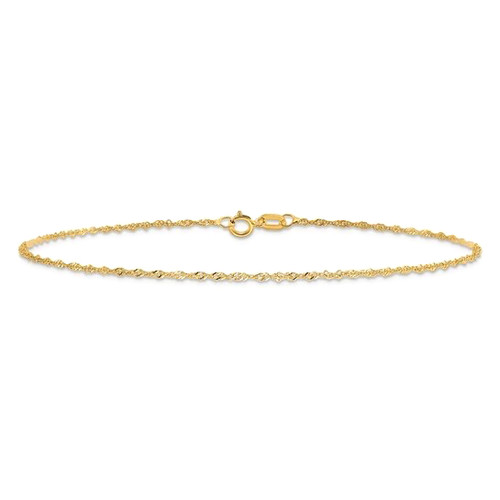 Solid 10k yellow gold - solid,