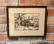 Antique Oak Picture Frame with