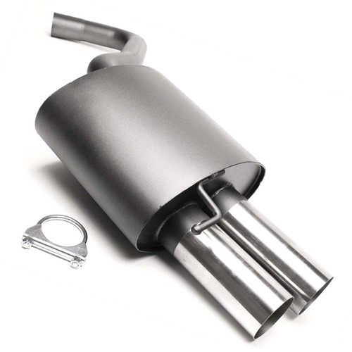 Sport exhaust 2x76mm - 2x76mm, sharp