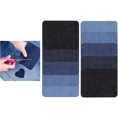 10pcs iron denim patches - 10pcs,