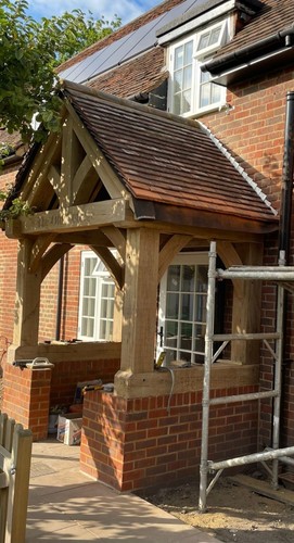 Oak frame porch gazeboo - porch, /