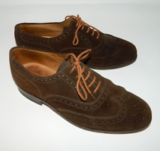 Vintage Alfred Sargent  Euston suede brogue shoes size 7 Handmade in England