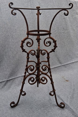 Antique wrought iron stand - antique,