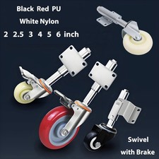 2/2.5/3/4/5/6 inch Gate Wheel Spring Loaded Swivel Caster Heavy Duty Telescopic