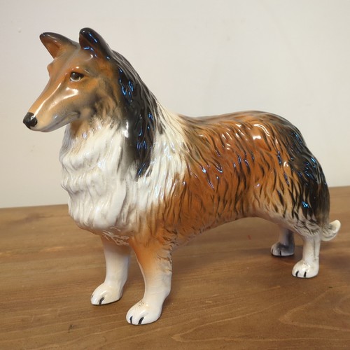 Vintage ceramic rough collie - vintage,