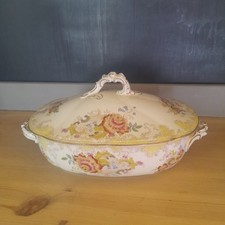 Antique Bishop & Stonier Bisto 2 Section Vegetable Dish/ Serving Dish C1900