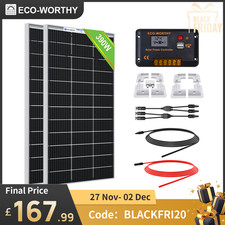 ECO-WORTHY 390W 400W 12V Solar Panel Kit with Brackets for Motorhomes Campervan