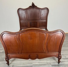 Vintage French oak Double  Bed