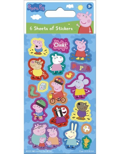 Peppa pig party stickers - party, 6