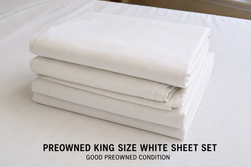 Pre owned king - pre-owned, white