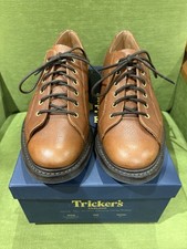 Trickers Josh Monkey Shoes Tan Olivia Scotch Grain Size 10