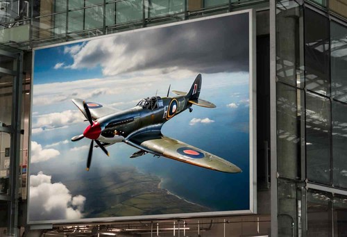Spitfire war airplane poster - war,