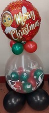 Christmas Xmas ELF ARRIVAL, 15 Latex Balloons,1 Stuffing,1 Round foil- DIY Kit B