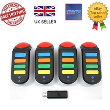 4x Buzz Wireless Buzzers  Ps3