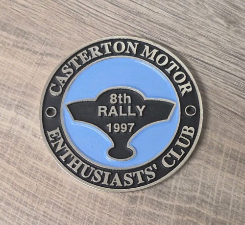Vintage enamel car badge - enamel,
