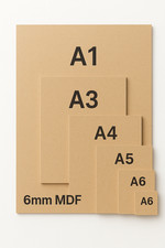 6mm MDF Sheets Packs A1 A2 A3