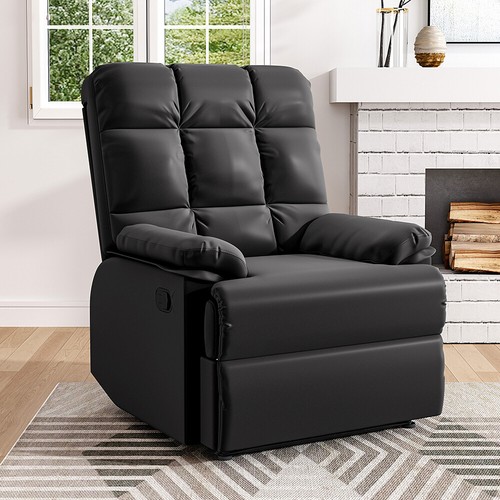 Recliner chair faux leather - recliner,