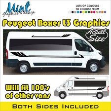 L3 PEUGEOT BOXER L2 XLWB LWB MOTORHOME CAMPER VAN STRIPES GRAPHICS DECALS 034