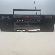 Toshiba 1980s Boombox RT-SX66 Radio Cassette Player Detachable Speakers Spares