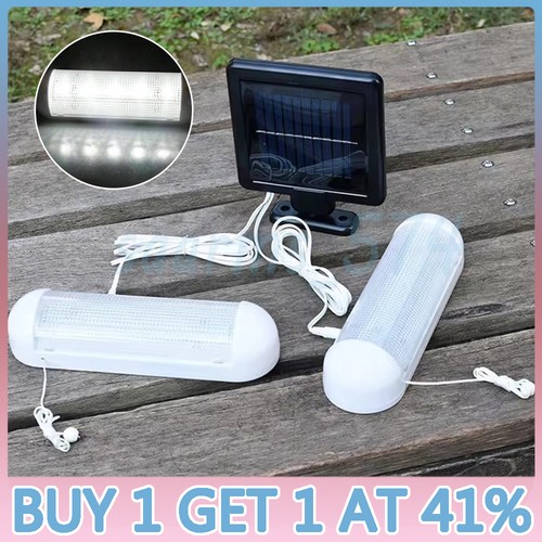 2pcs solar powered led shed - solar,