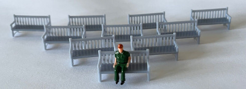 Platform park benches 75 - platform/park, 1:75
