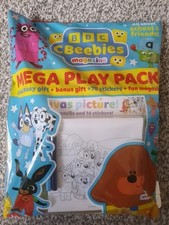 BBC Cbeebies magazine #647 2025 Mega Play Pack! Bluey Bing +Bluey canvas picture