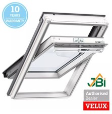 VELUX Roof Window GGL 2070 White Painted Manual Centre Pivot Various Sizes