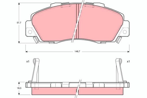 Front trw gdb995 brake - trw-oe,