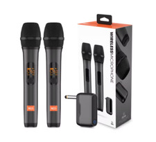 JBL Wireless Microphone System Set - 2 Pack for Karaoke Singing Cordless Mic New