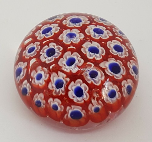 Red blue glass vintage - red, &