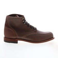 Wolverine 1000 Mile Moc Toe W990143 Mens Brown Leather Casual Dress Boots 13