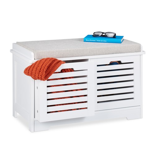 Storage bench padded hallway - storage,