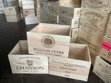 3x Wooden Wine Box Crate. 6