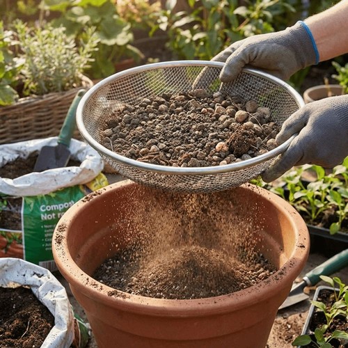 Mesh basket metal soil - basket,