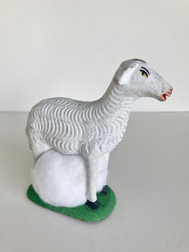 Vintage pottery sheep nativity - vintage,