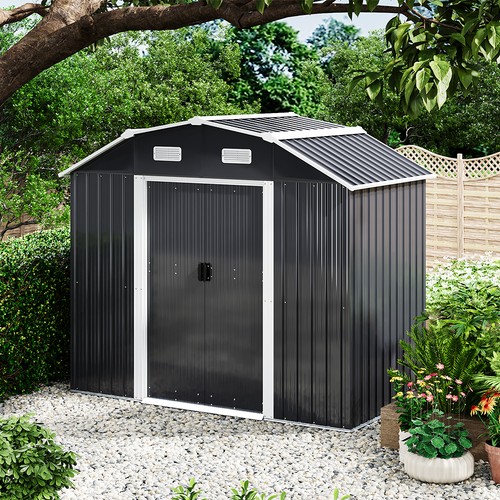 5x4ft metal garden shed - metal,