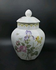 Royal Doulton 'Camilla' H5185 Bone China Ginger/Biscuit Jar Floral Vintage 1990