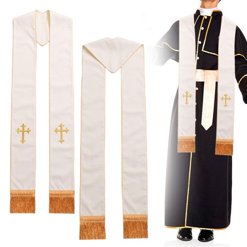 Stole with golden cross - with,