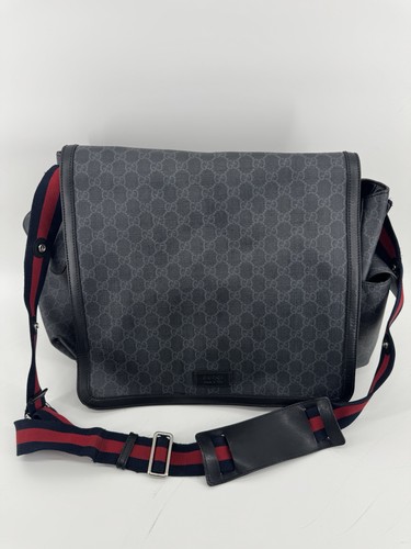 Gucci supreme diaper bag