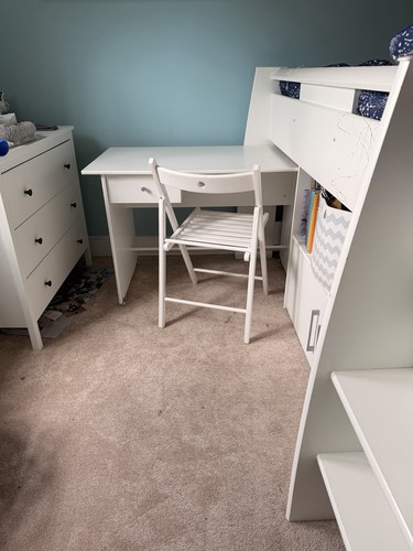 Child cabin bed white - child's,