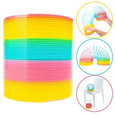 abeec Giant Rainbow Spring Toy Extra Large Kids Fidget Stair Walking Gift