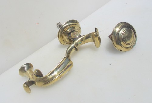 Large antique brass door - brass,